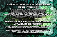 PŘIPRAVUJEME KNIHU O OBSCENE EXTREME!!! VYTVÁŘEJME JI SPOLEČNĚ!!!