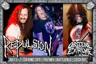 ZDÁ SE NÁM TO? NE, JE TO SKUTEČNOST... AMERIČTÍ GRINDCOROVÍ PRŮKOPNÍCI REPULSION VÁM KONEČNĚ NA OBSCENE EXTREME ROZPÁRAJÍ KSICHT!!!
