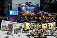 OBSCENE EXTREME 2021, VÍCE LÍSTKŮ V PRODEJI!!!
