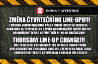 THURSDAY LINE-UP CHANGE!!! 