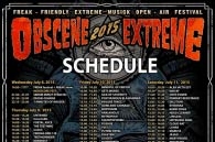 OBSCENE EXTREME 2015 - SCHEDULE