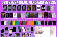 Objednejte si OBSCENE EXTREME merchandise 2025 z dotisku!!! 